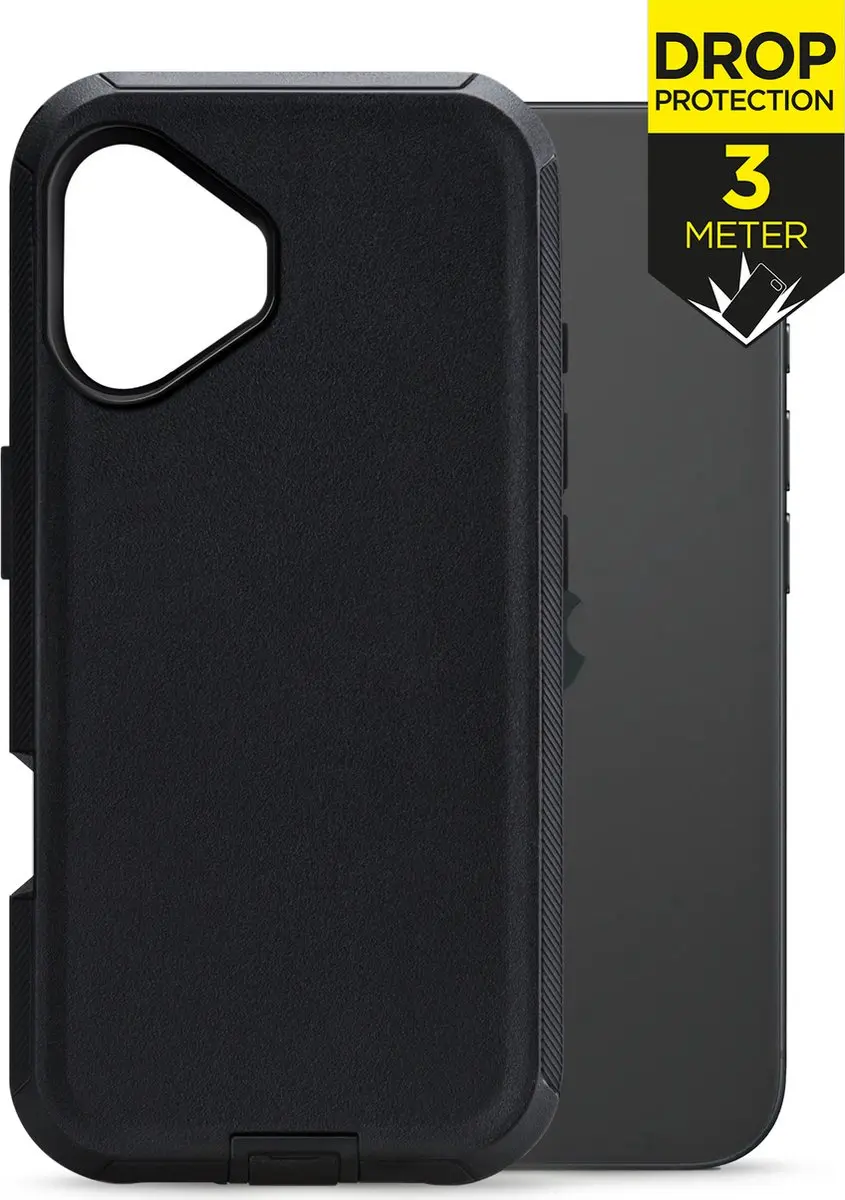 Mobilize Defender Backcover MOB-DCB-IPH16 iPhone 16 Hoesje - Zwart