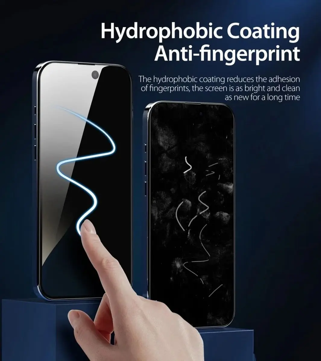 Dux Ducis Privacy Screenprotector iPhone 16 Plus - Zwart