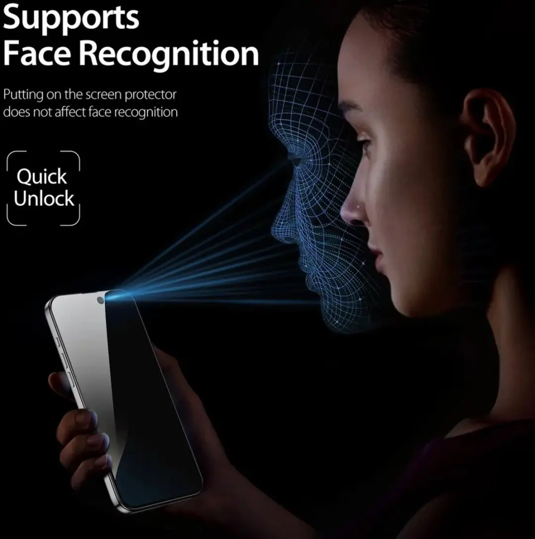 Dux Ducis Privacy Screenprotector iPhone 16 Plus - Zwart