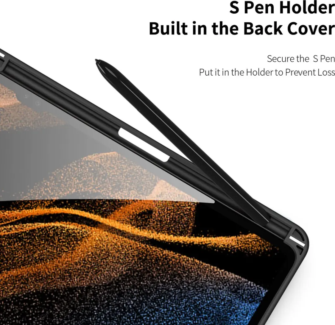 Dux Ducis Toby Series X900-01 Tablethoes - Samsung Galaxy Tab S8 Ultra - Zwart