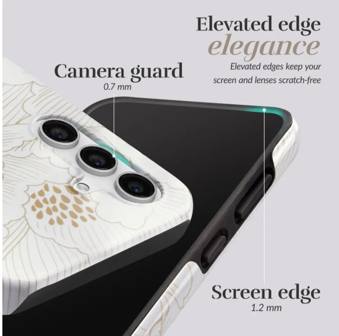 Mobilize MIO White Roses MagSafe Hoesje - Samsung Galaxy A57 5G