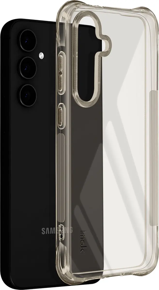 Imak Beschermhoesje Samsung Galaxy S24 FE - Transparant zwart