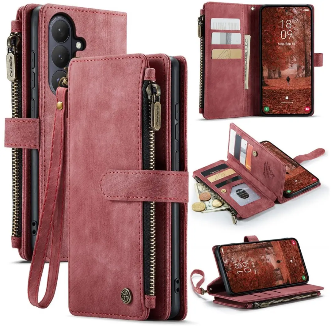 Caseme C30 Hoesje Samsung Galaxy S26 Plus - Rood