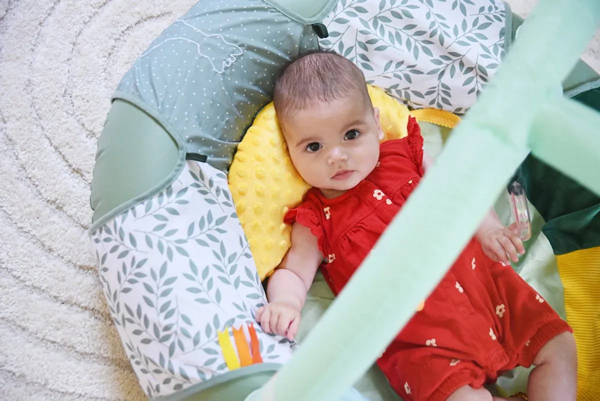 Sophie de Giraf Cocoon’Aire Opblaasbare Babygym - 3 Speelelementen - Groen/Wit