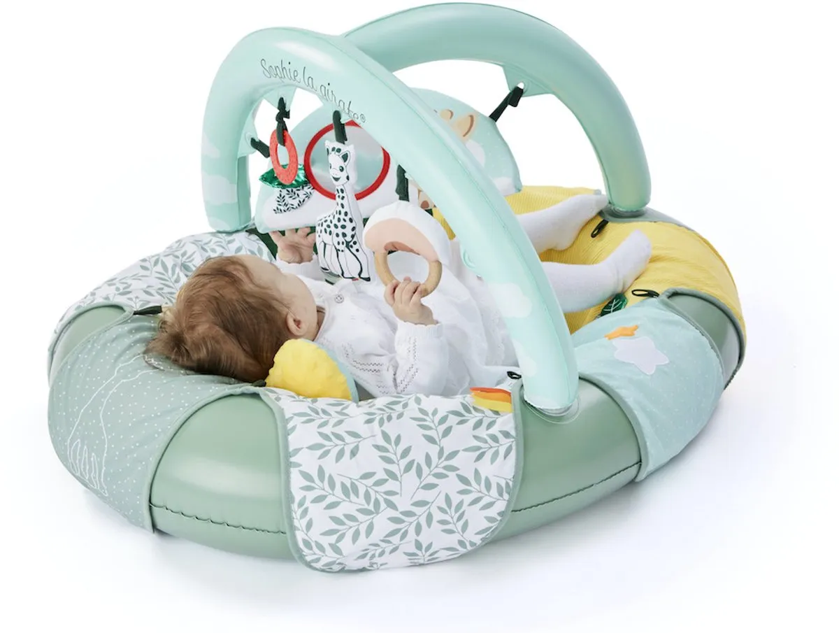 Sophie de Giraf Cocoon’Aire Opblaasbare Babygym - 3 Speelelementen - Groen/Wit