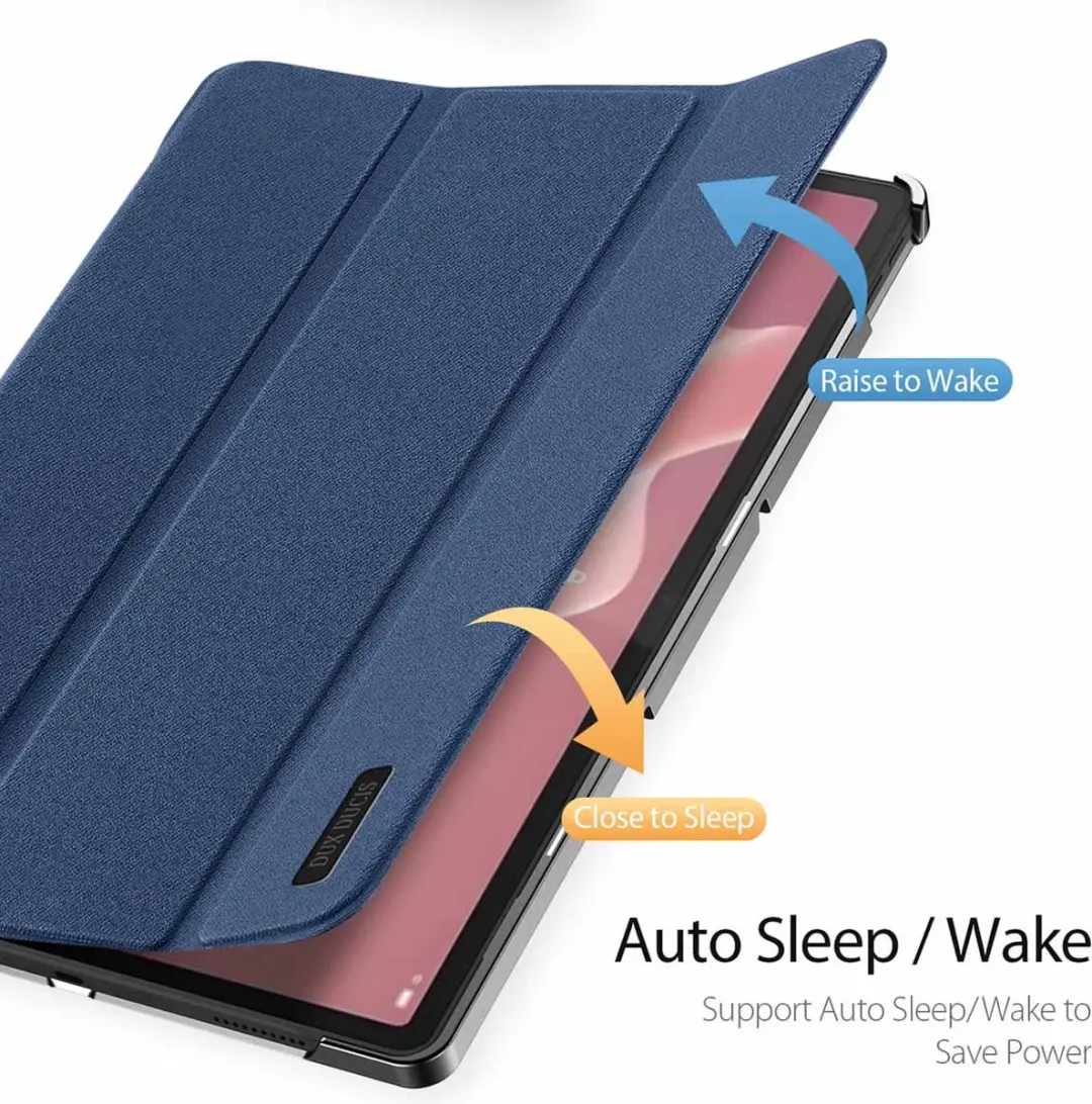 Dux Ducis Domo Tri-Fold Tablethoes - Lenovo Tab P12 12.7" - Blauw
