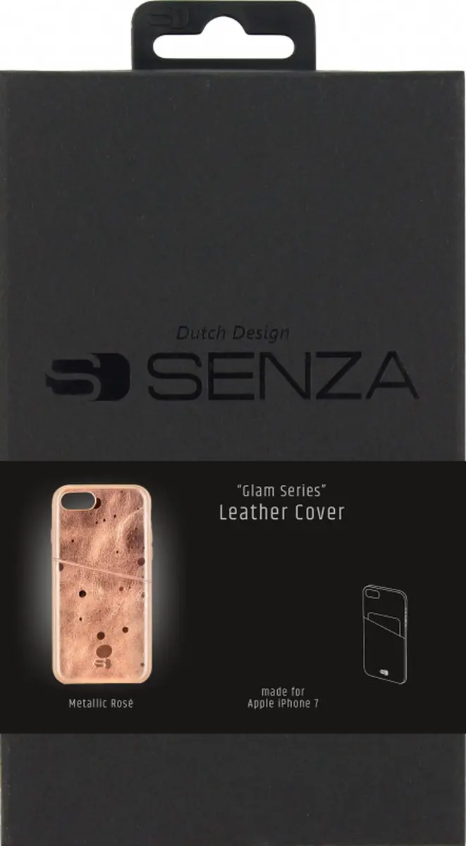 Senza Glam Leather Cover LEACVR1032 iPhone 7/8 - Roze