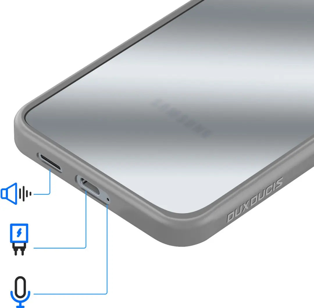 Dux Ducis Hoesje Samsung Galaxy A57 Mat Hybride 1.5m - Lichtgrijs