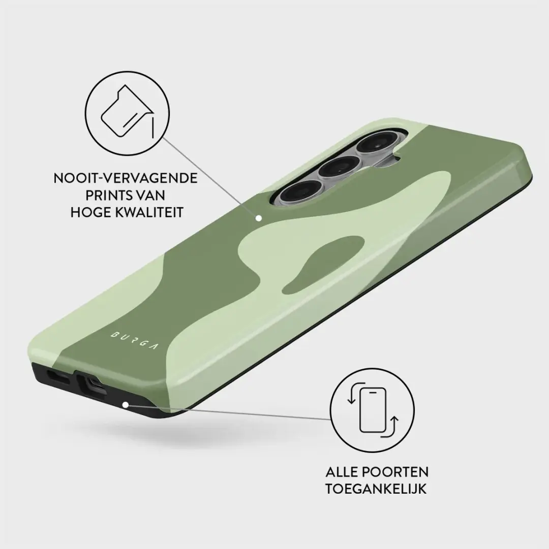 Burga Tough Backcover No Rush - Groen - MagSafe - Samsung Galaxy S26