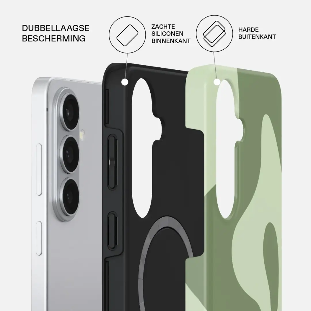 Burga Tough Backcover No Rush - Groen - MagSafe - Samsung Galaxy S26