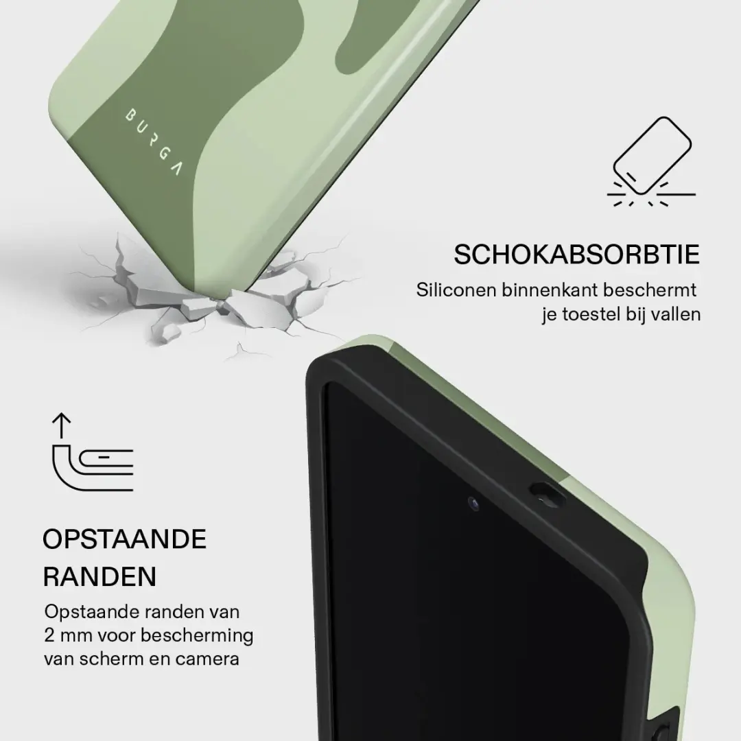 Burga Tough Backcover No Rush - Groen - MagSafe - Samsung Galaxy S26