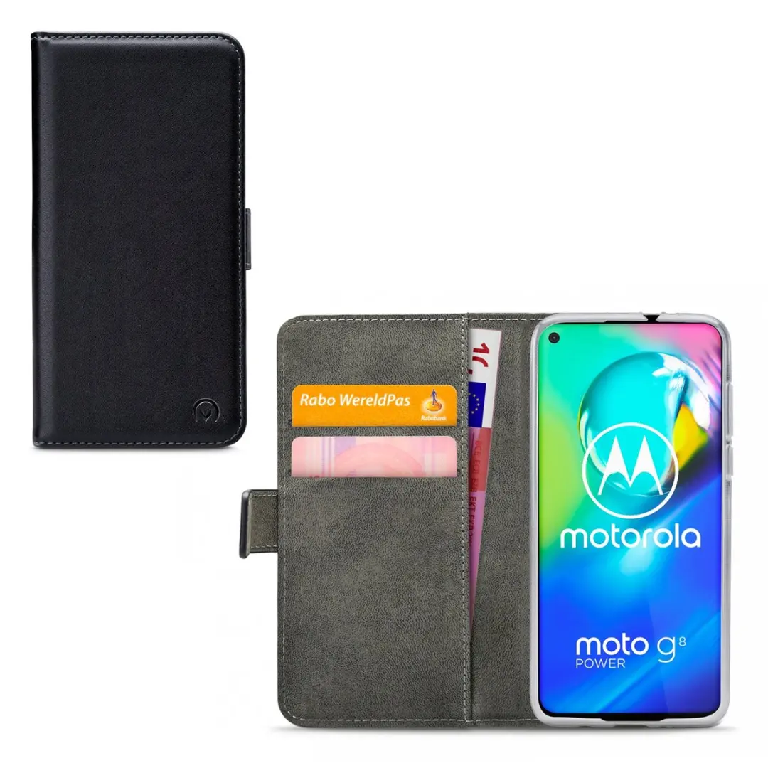 Mobilize Classic Gelly Wallet Bookcase Motorola Moto G8 Power - Zwart