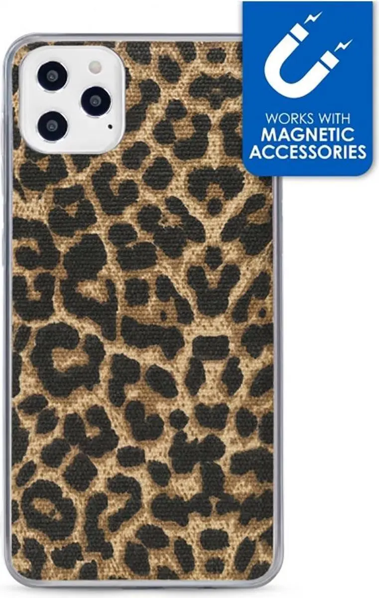 My Style iPhone 12 Hoesje Luipaard Bruin
