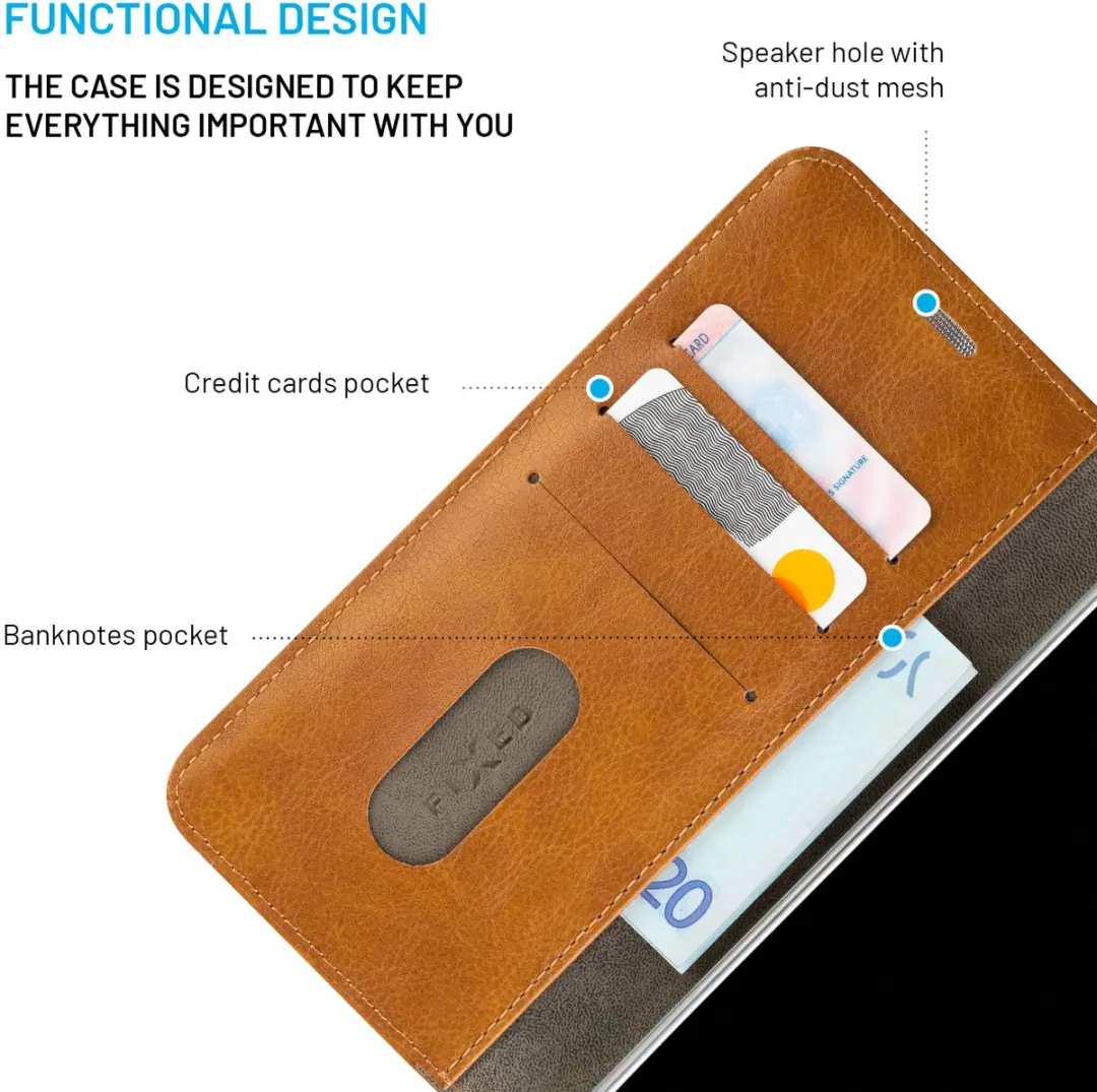 Fixed Opus Flip Cover FIXOP3-1703-BRW - Bruin - afbeelding 6 van 6