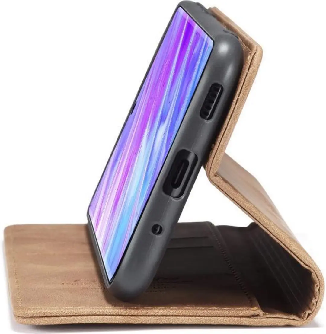 Caseme Book Case Samsung Galaxy S20 Plus - 2 Pasjes - Bruin - afbeelding 6 van 6