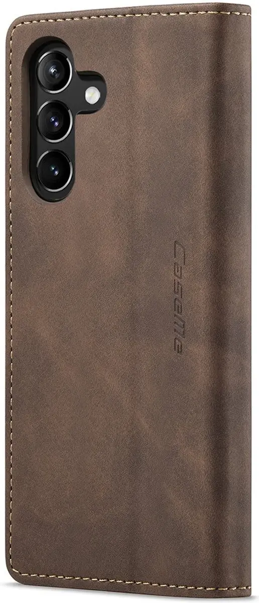 Caseme 013 Book Case Hoesje Samsung Galaxy A54 - Donkerbruin