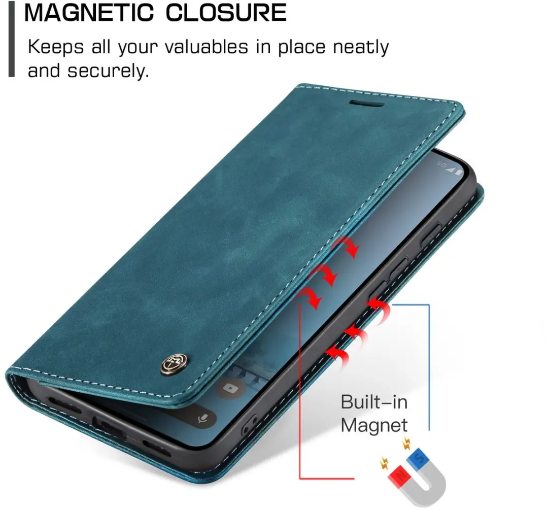 Caseme 013 Book Case Hoesje Google Pixel 10a - Blauw