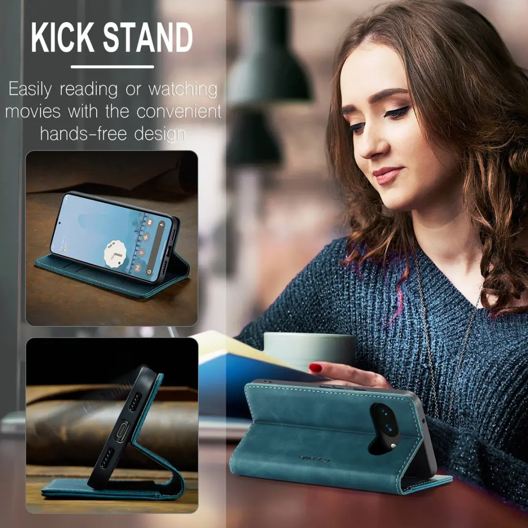 Caseme 013 Book Case Hoesje Google Pixel 10a - Blauw