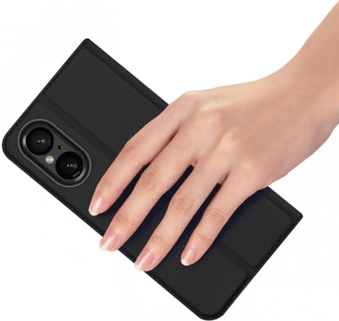 Dux Ducis Telefoonhoesje FOLIO-PRO-BK-XP106 - Sony Xperia 10 VI - Zwart - afbeelding 4 van 6
