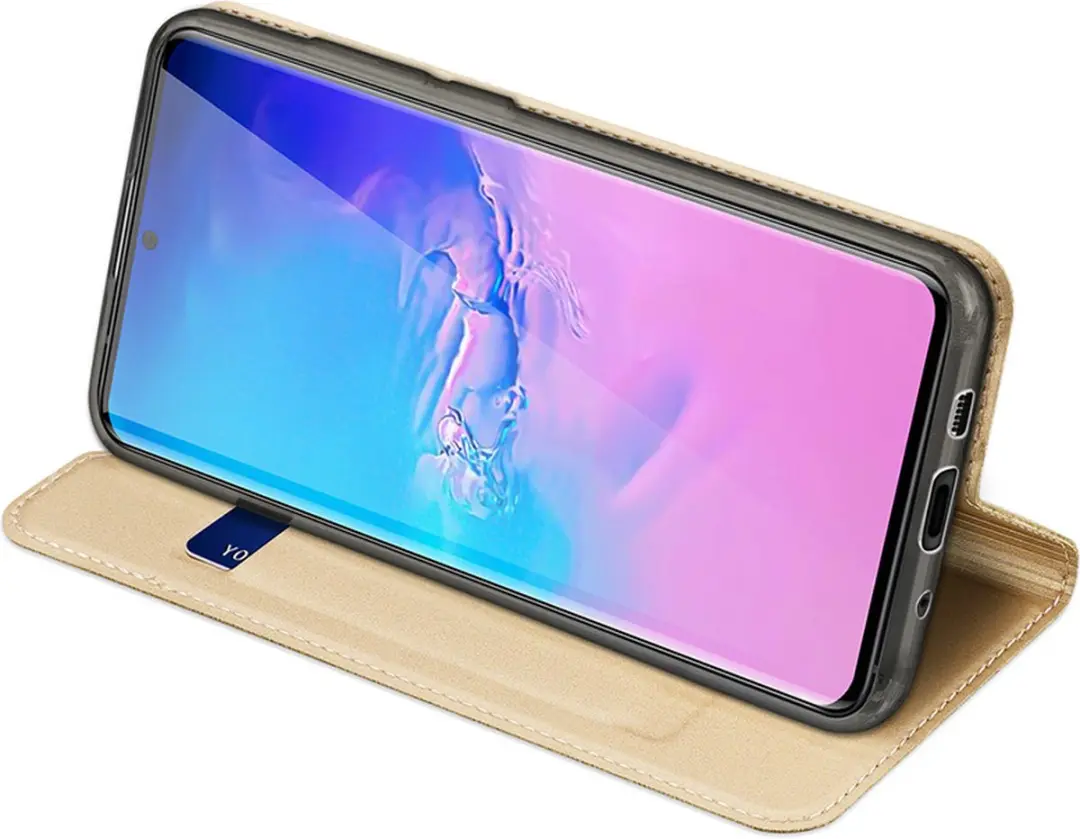 Dux Ducis Pro Series Slim Wallet Hoes - Samsung Galaxy S20 Ultra - Goud