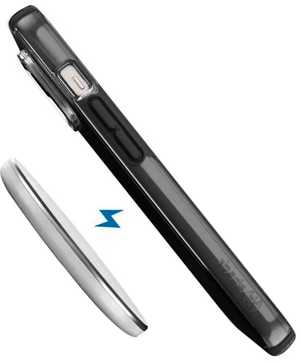 Speck Presidio Perfect Clear iPhone 14/15 Plus - Zwart/Transparant
