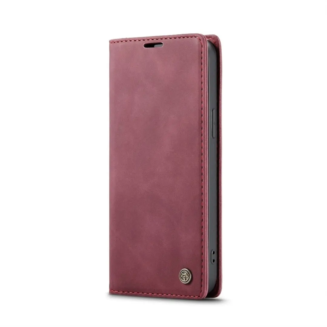 Caseme 013 Book Case iPhone Hoesje - Bordeaux - afbeelding 6 van 6