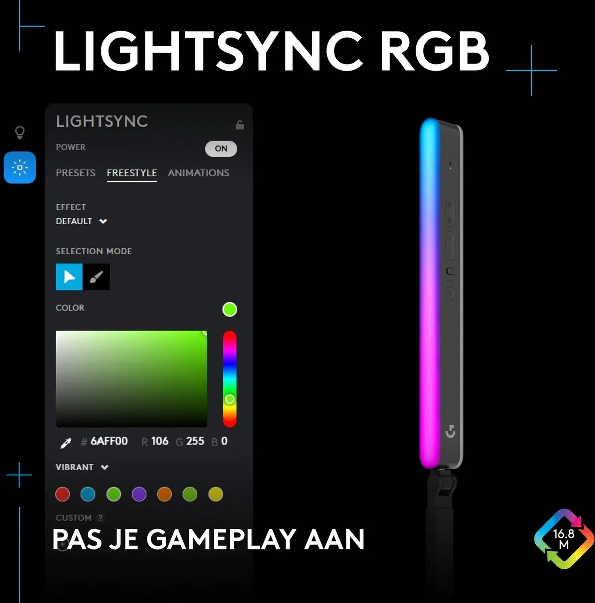 Logitech G Litra Beam LX Streaminglamp - Zwart