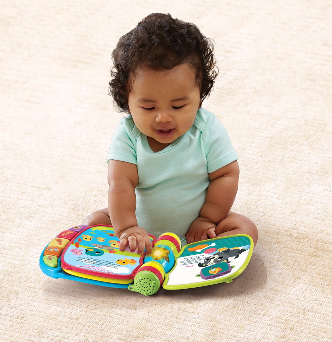 VTech Baby 80-166779, 0,5 jaar, Geluid, Spreekfunctie, Batterijen vereist, AAA, Synthetisch