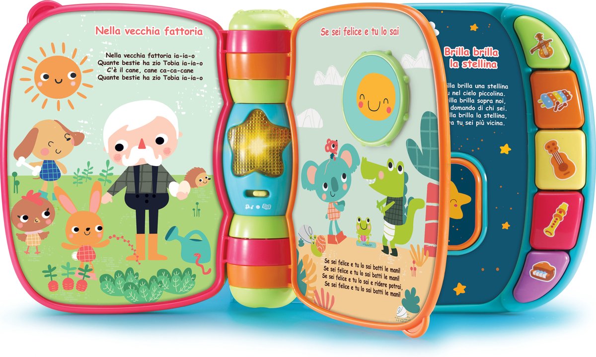 VTech Baby 80-166779, 0,5 jaar, Geluid, Spreekfunctie, Batterijen vereist, AAA, Synthetisch