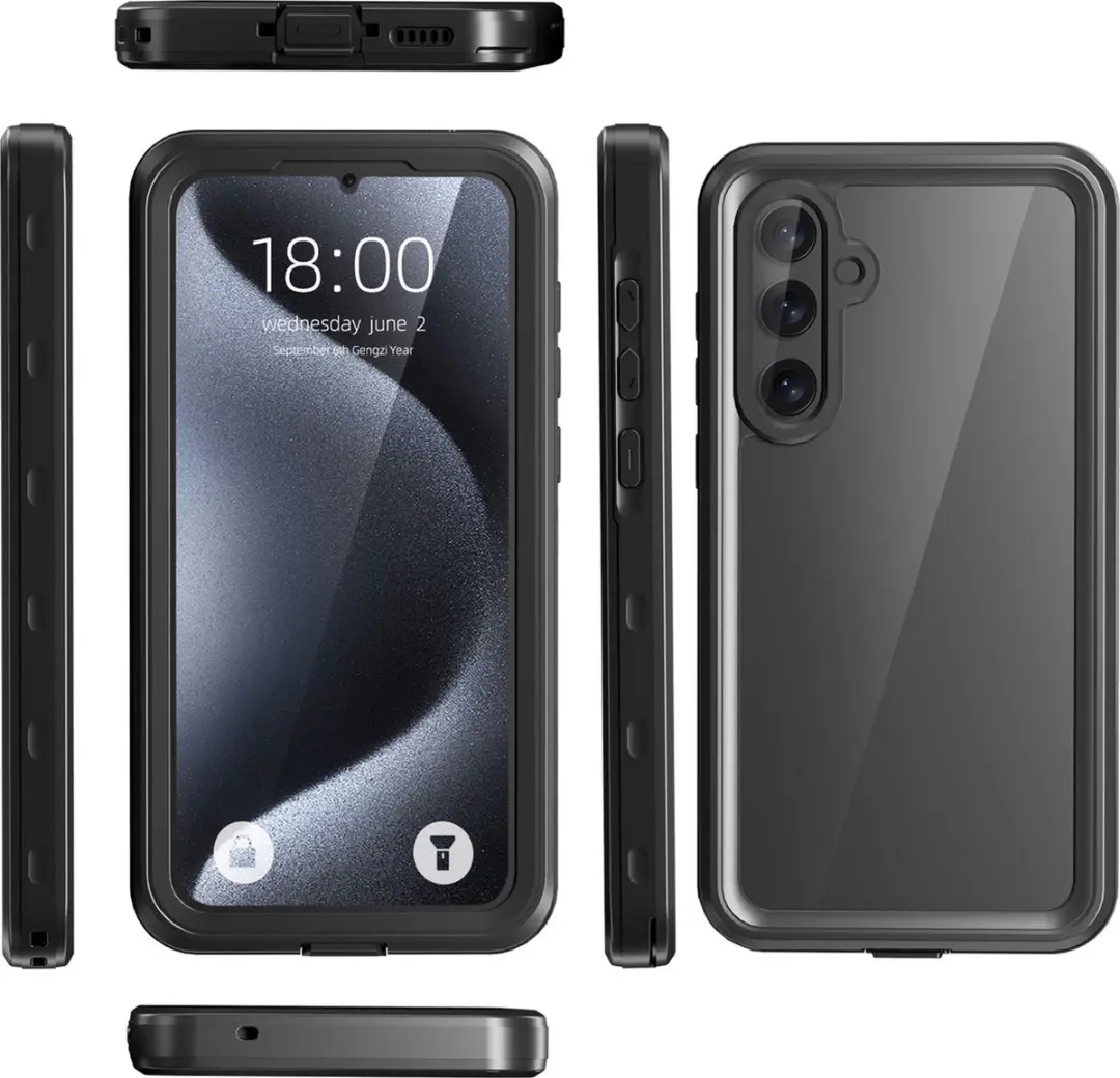 Redpepper Dot Plus Hoesje SH00072745 - Samsung Galaxy A35 5G - Zwart