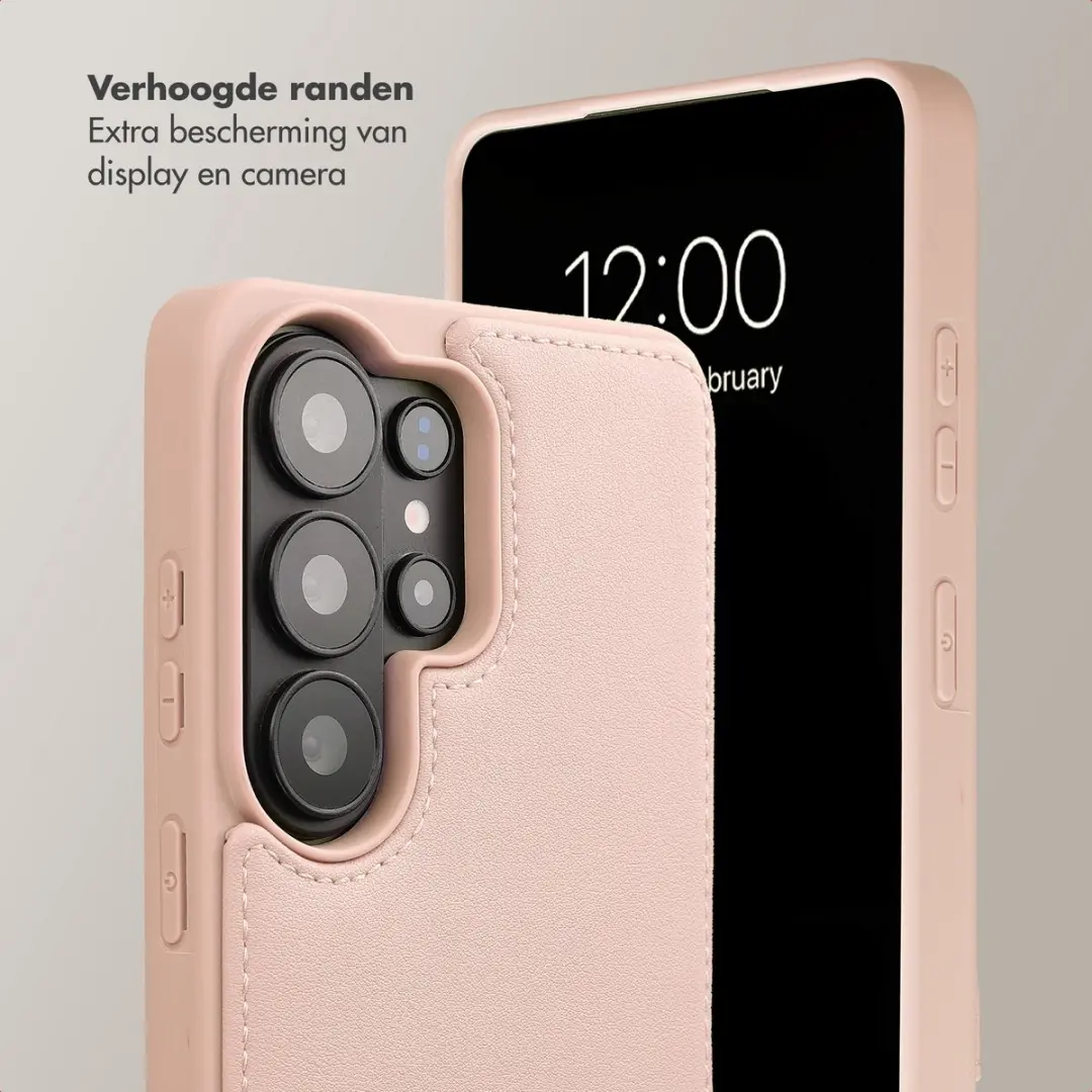 Selencia Hoesje Samsung Galaxy S26 Ultra - Roze - 2 Pasjes