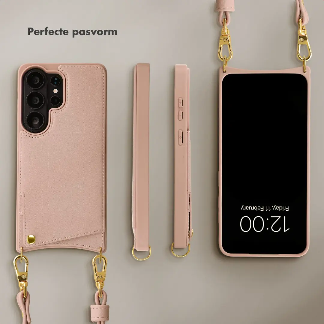 Selencia Hoesje Samsung Galaxy S26 Ultra - Roze - 2 Pasjes
