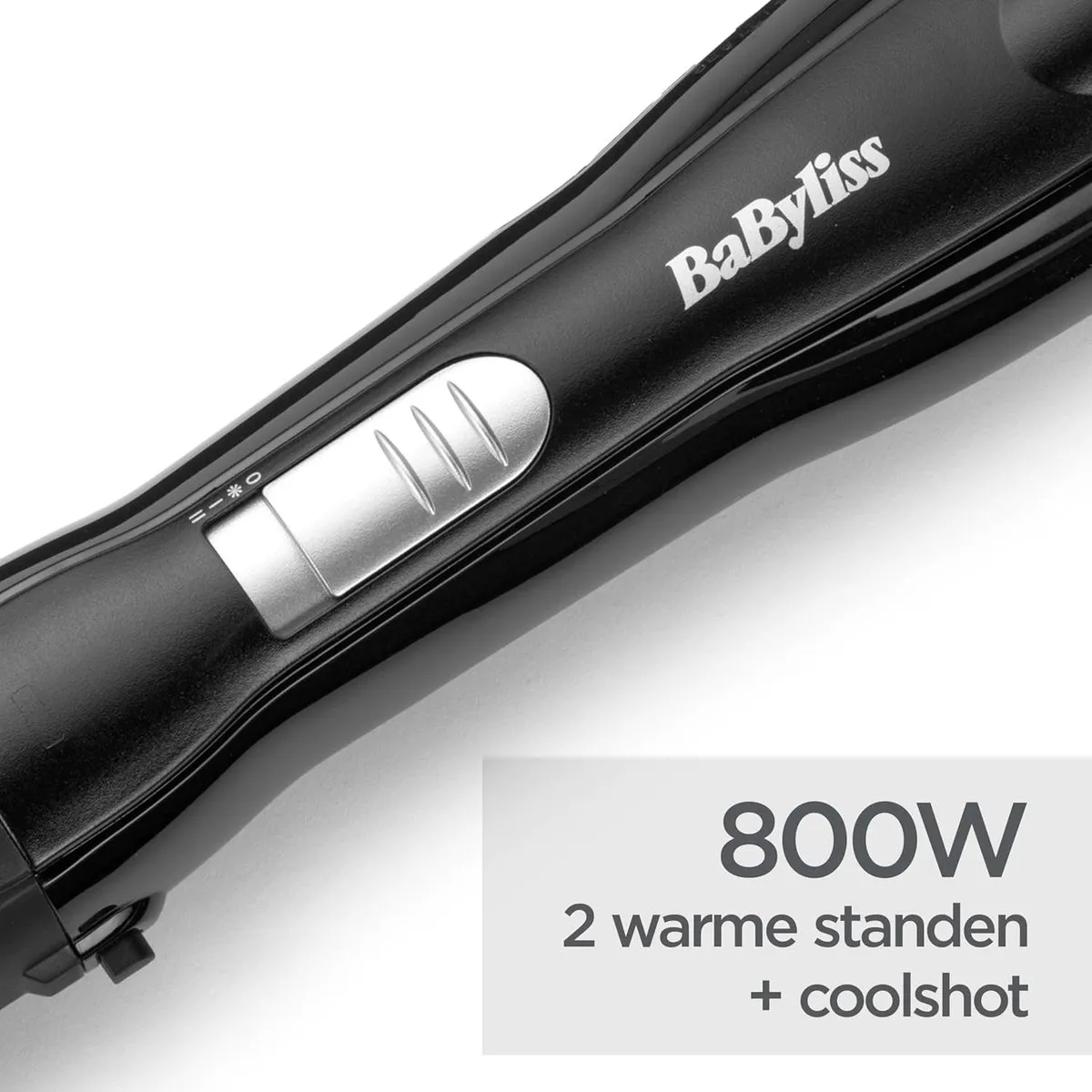 Babyliss Shape & Smooth AS82E Föhnborstel - 38mm Keramisch - 2 Temperaturen - Zwart