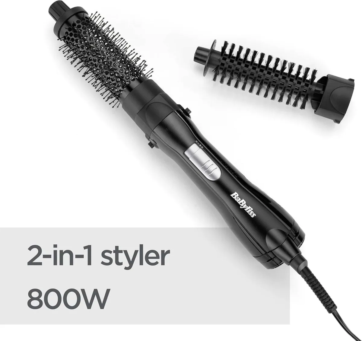 Babyliss Shape & Smooth AS82E Föhnborstel - 38mm Keramisch - 2 Temperaturen - Zwart
