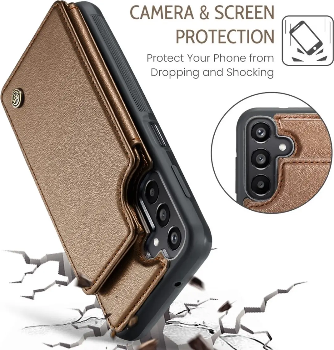 Caseme C22 Hoesje Samsung Galaxy A16 - Bruin