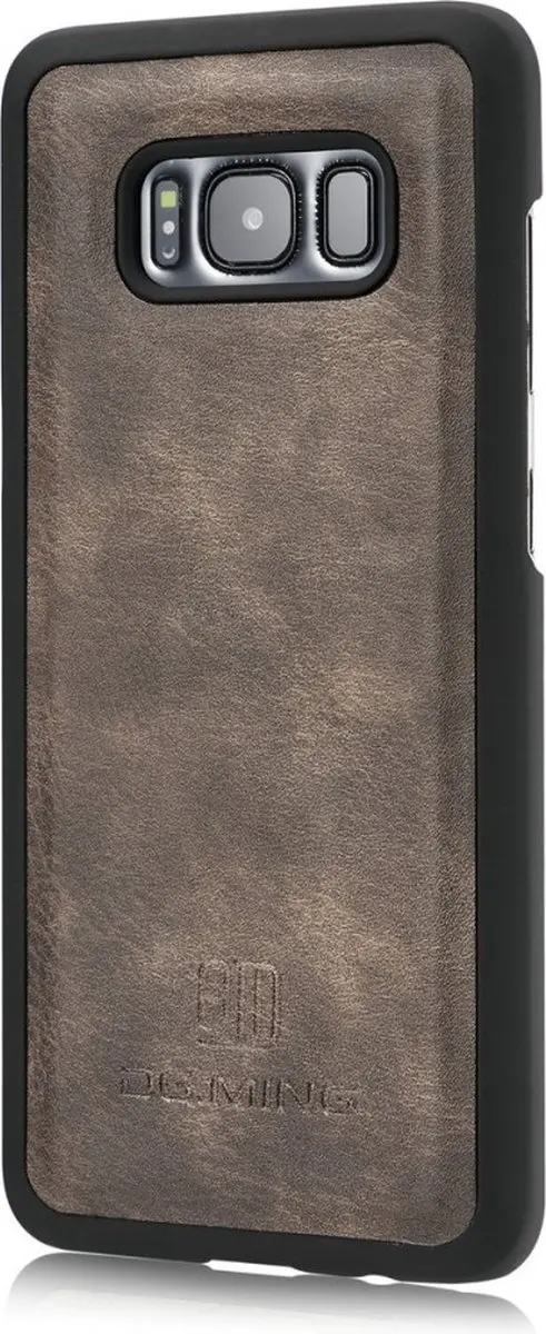 DG.MING Hoesje Samsung Galaxy S8 - Book Case Grijs - 3 Pasjes