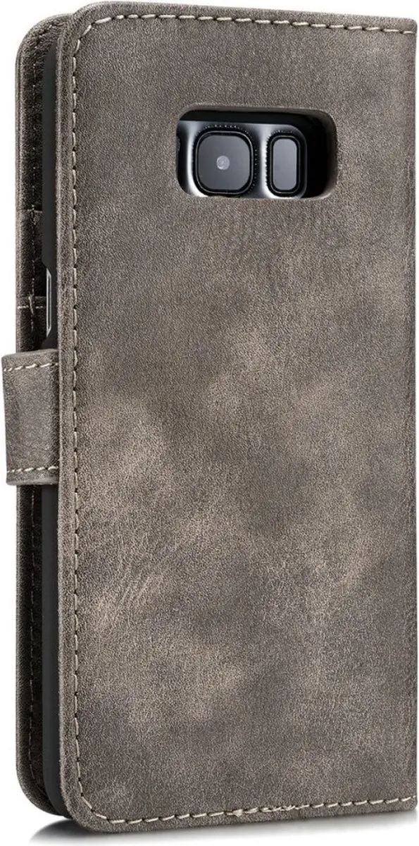 DG.MING Hoesje Samsung Galaxy S8 - Book Case Grijs - 3 Pasjes