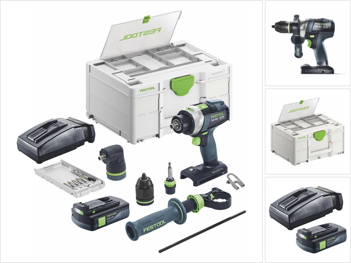 Festool TPC 18/4 I-Basic-Set Accu-slagboormachine 75Nm