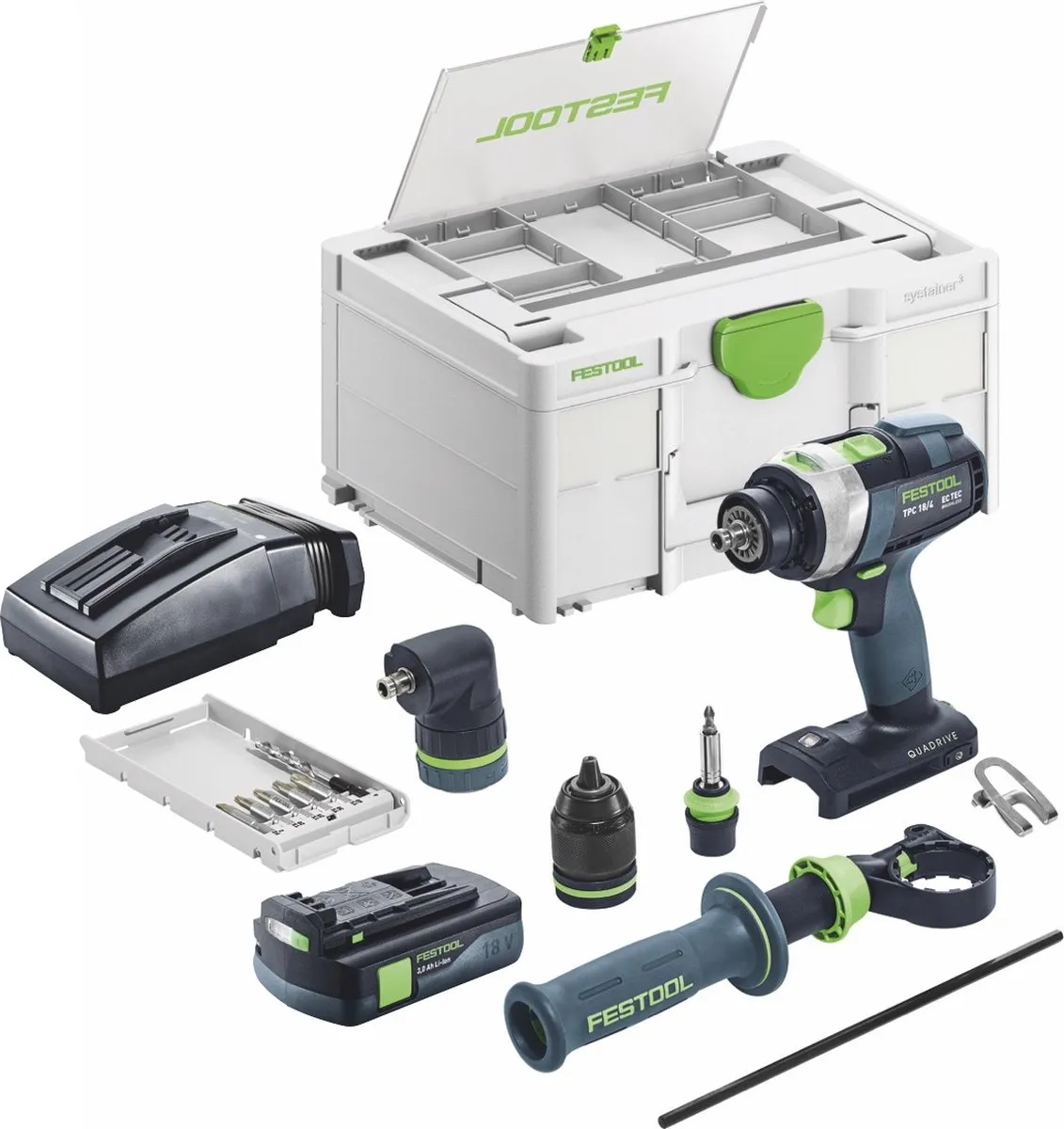 Festool TPC 18/4 I-Basic-Set Accu-slagboormachine 75Nm