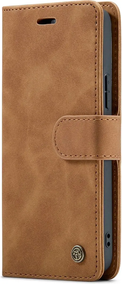 Caseme Bookcase Hoesje Samsung Galaxy S24+ - 4 Stuks - Cognac
