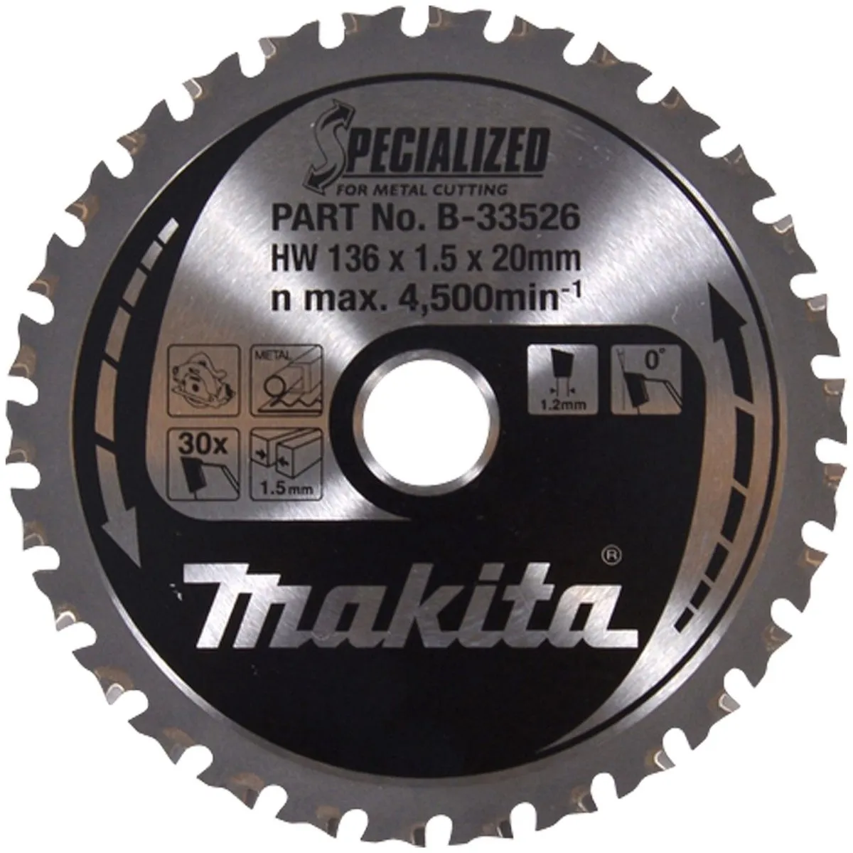 Makita Cirkelzaagblad B-33526