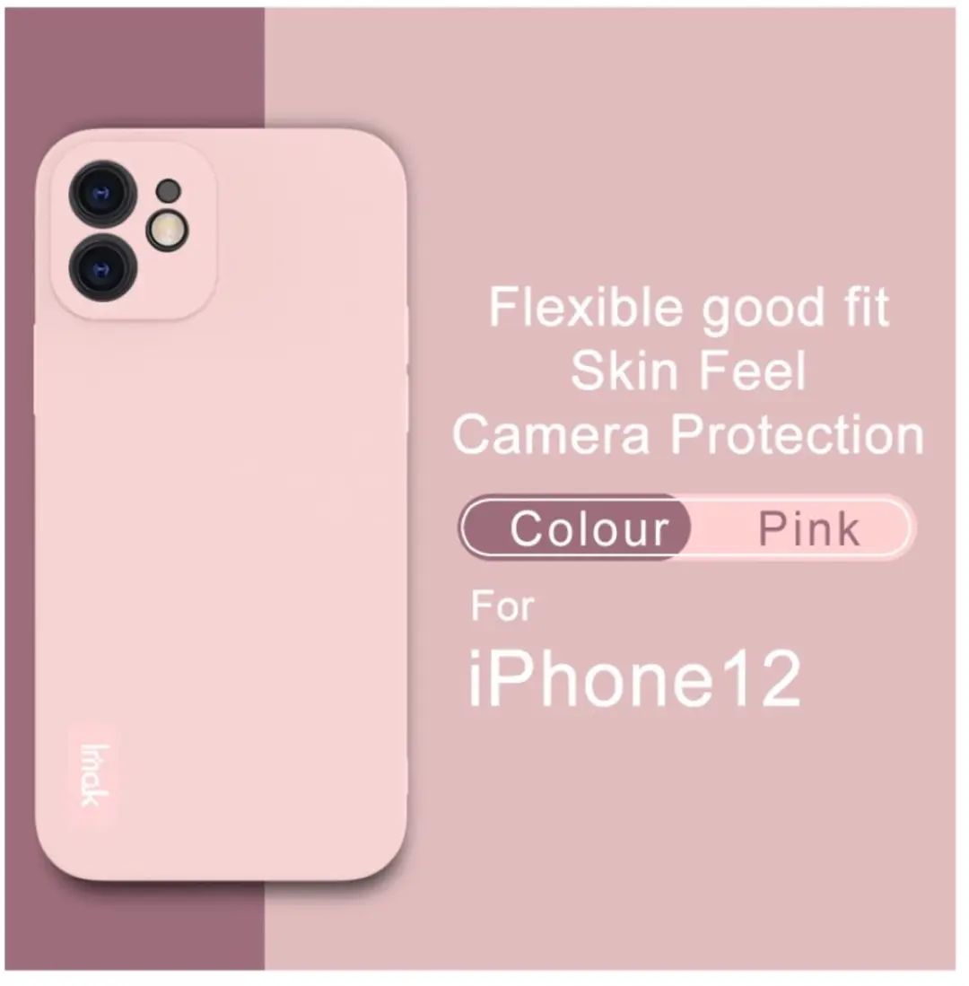 Imak iPhone 12 TPU Hoesje - Roze - 101124358B