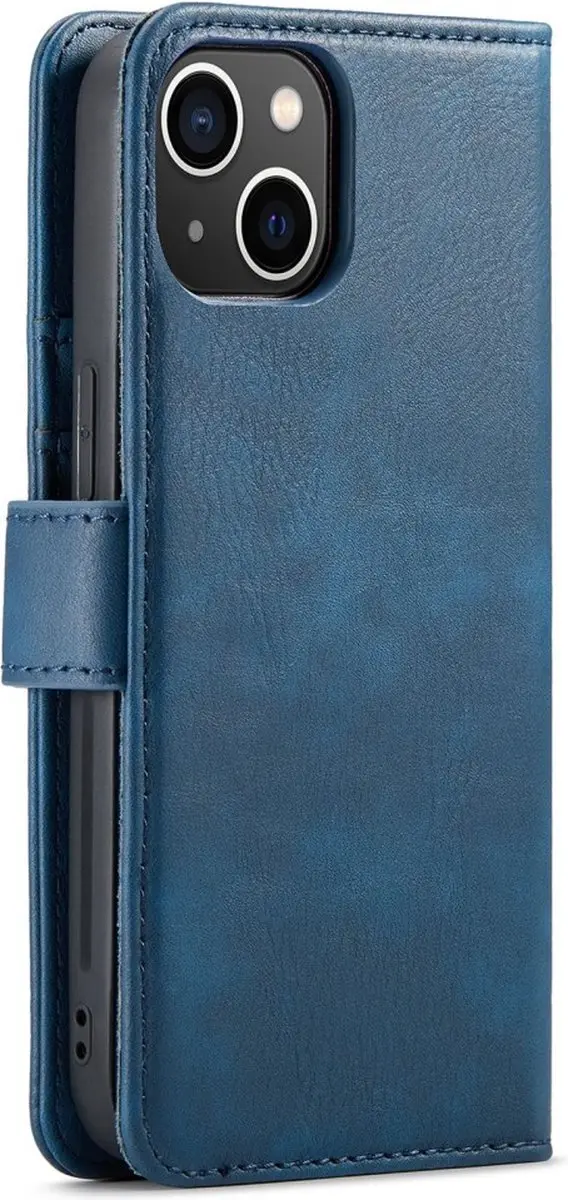 DG.MING iPhone 15 Hoesje Blauw - 2-in-1 Book Case