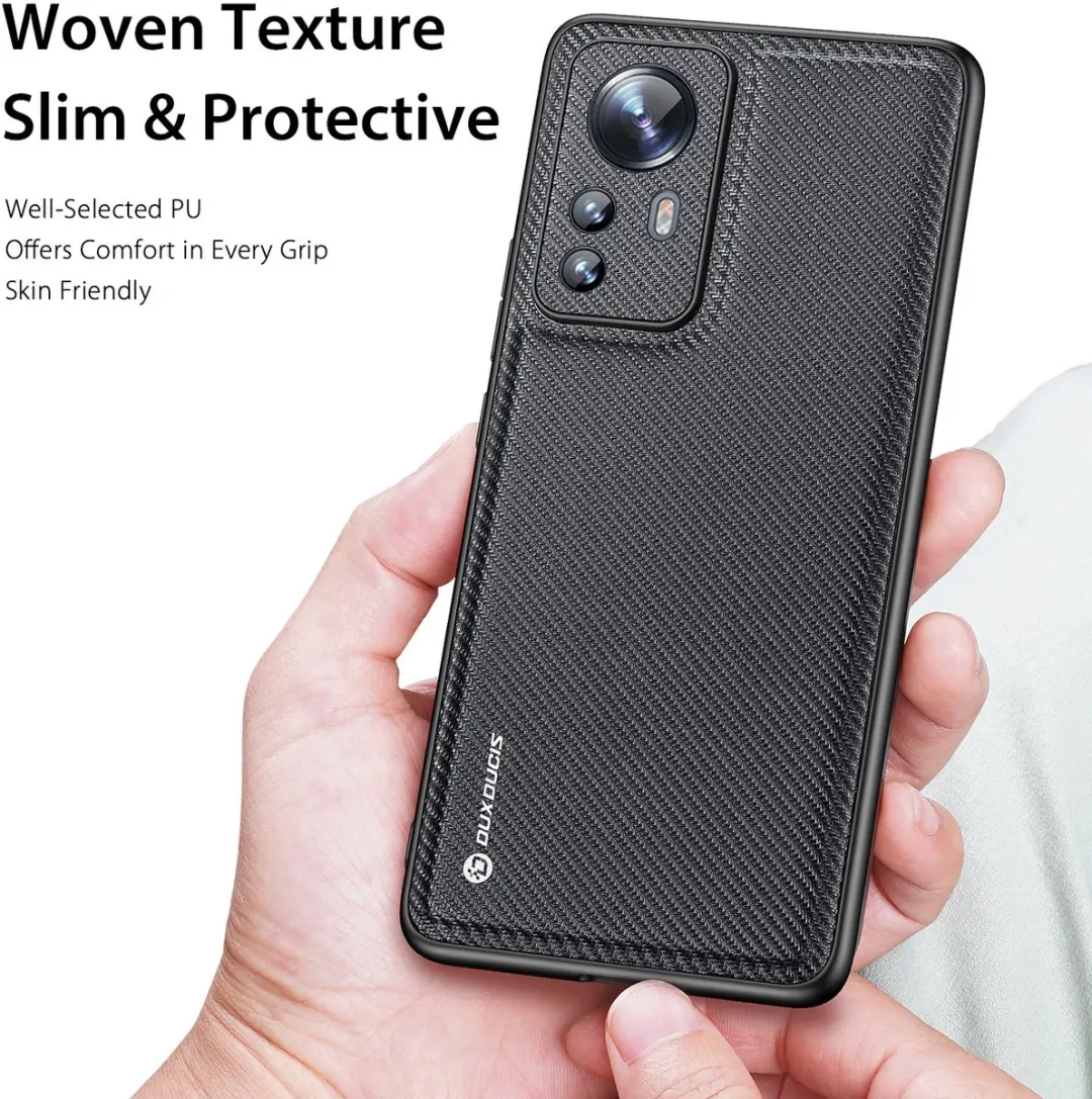 Dux Ducis Fino Series XMI12-09 Telefoonhoesje - Xiaomi 12 - Zwart