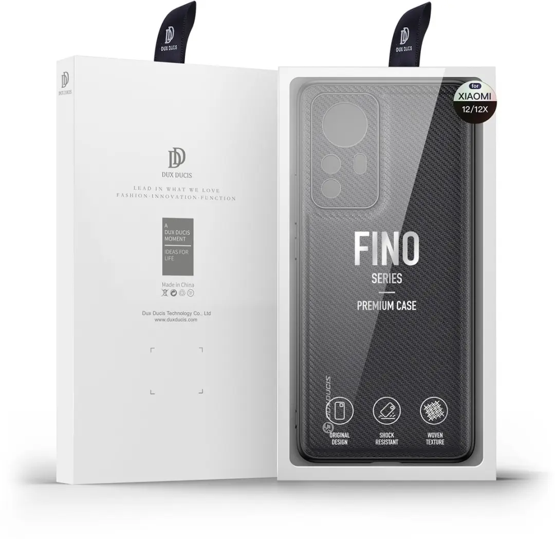 Dux Ducis Fino Series XMI12-09 Telefoonhoesje - Xiaomi 12 - Zwart - afbeelding 6 van 6