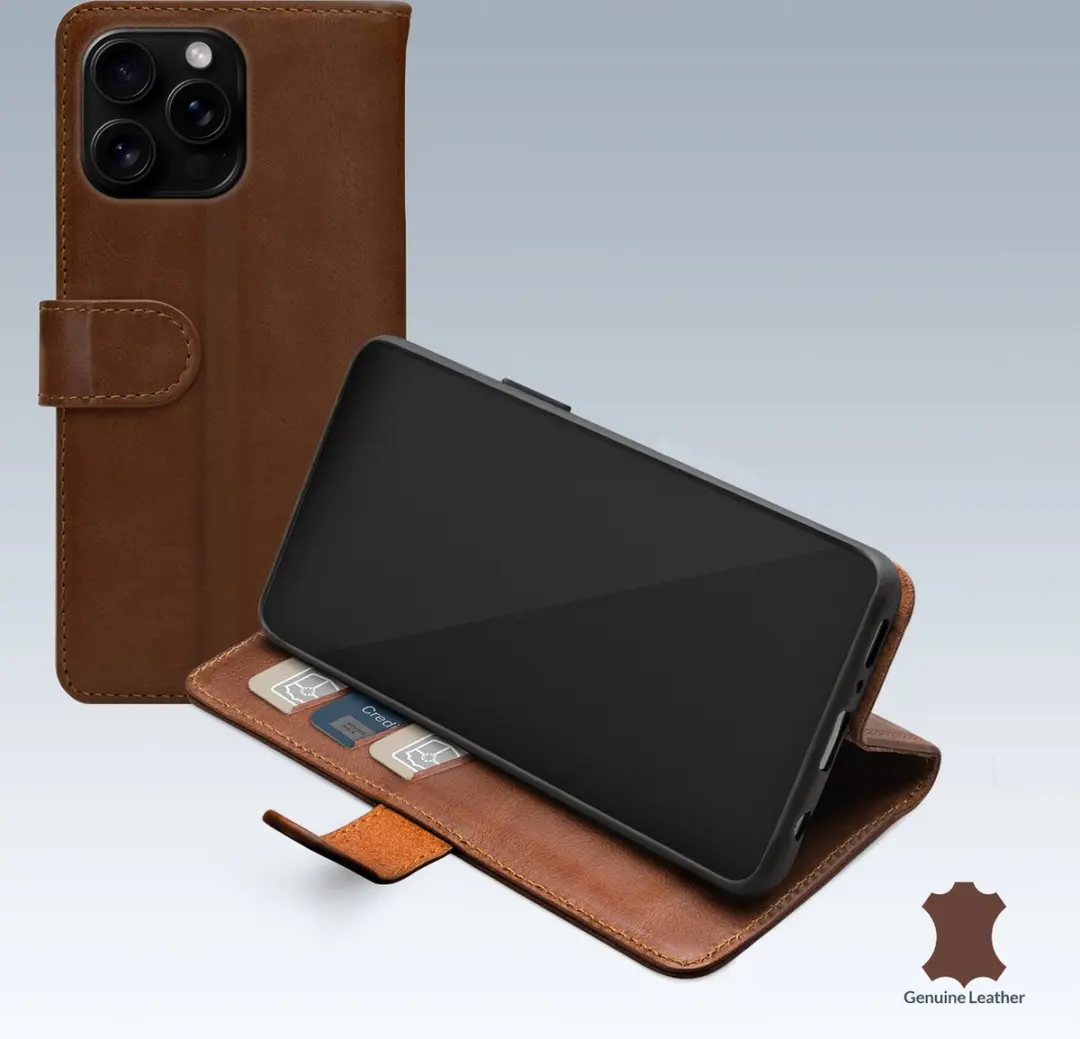 Mobilize iPhone 16 Pro Wallet Bookcase Hoesje - Bruin