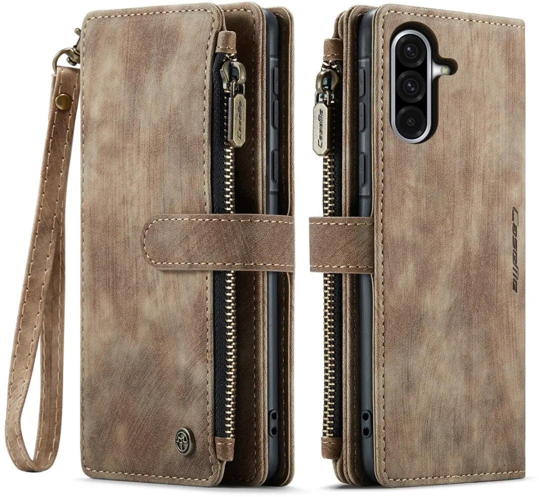 Caseme C30 Book Case Hoesje Samsung Galaxy A17 - 10 Pasjes - Bruin - afbeelding 6 van 6