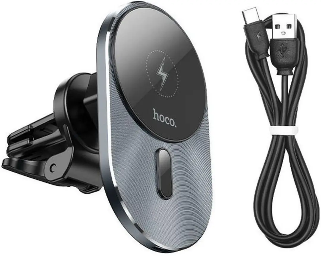Hoco MagSafe Ventilatierooster Auto 15W CA91 - Zwart - afbeelding 6 van 6
