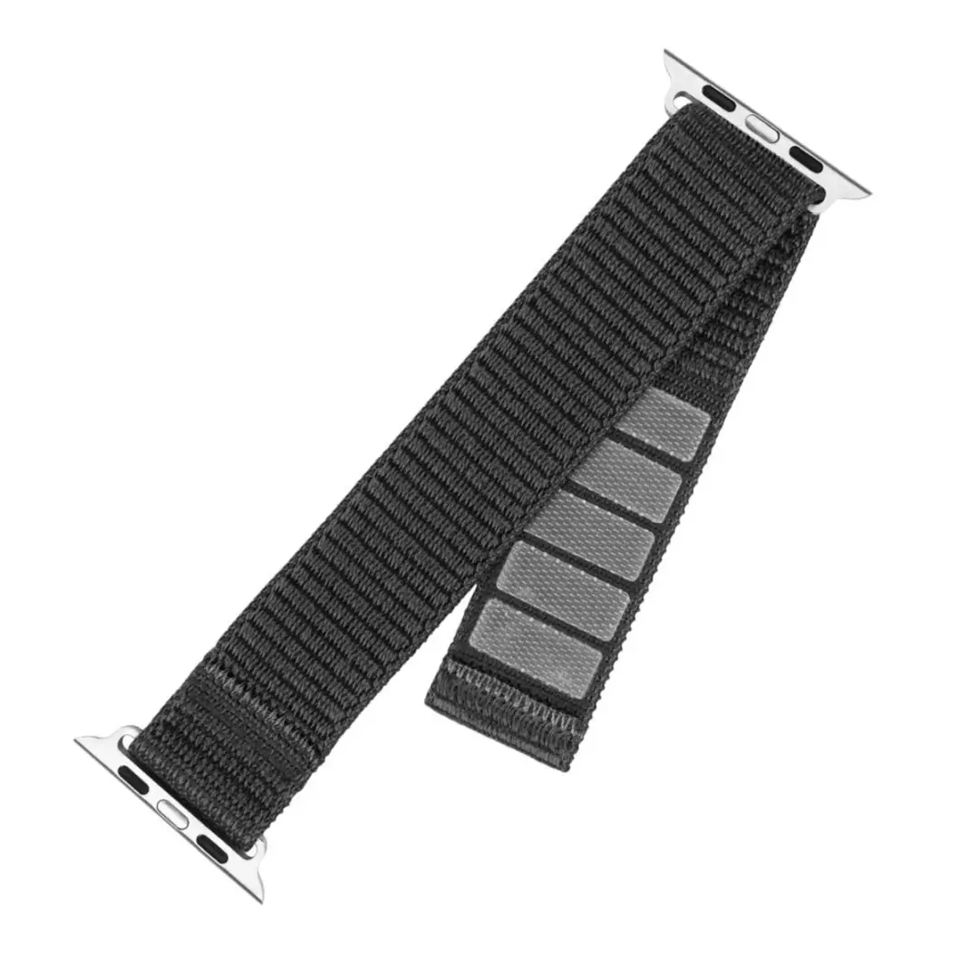 Fixed Nylon Sport Band Apple Watch 42-46mm - Donkergrijs
