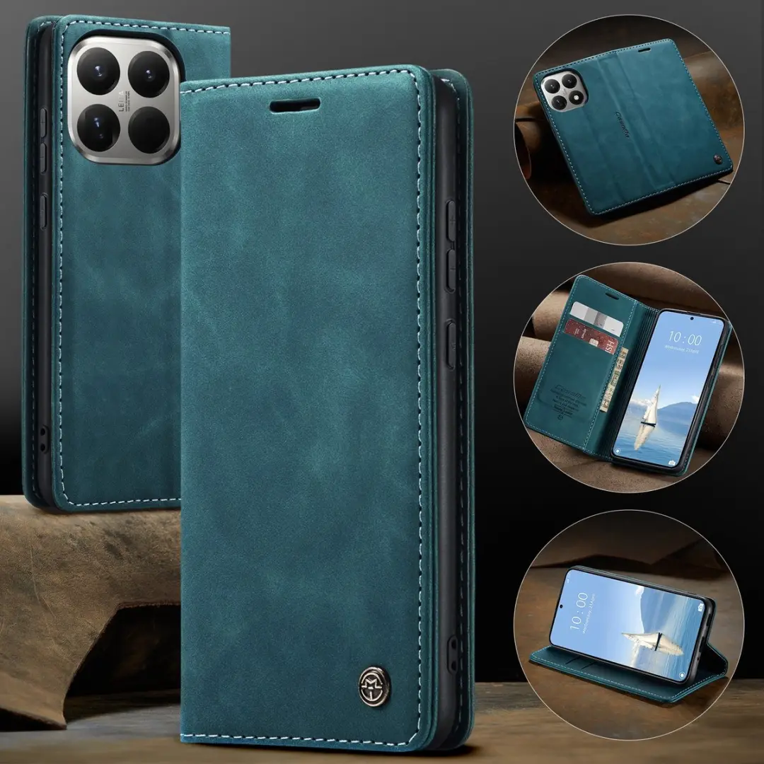 Caseme 013 Book Case Hoesje - Xiaomi 15T Pro - Blauw